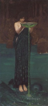greek Painting - Circe Invidiosa Greek female John William Waterhouse